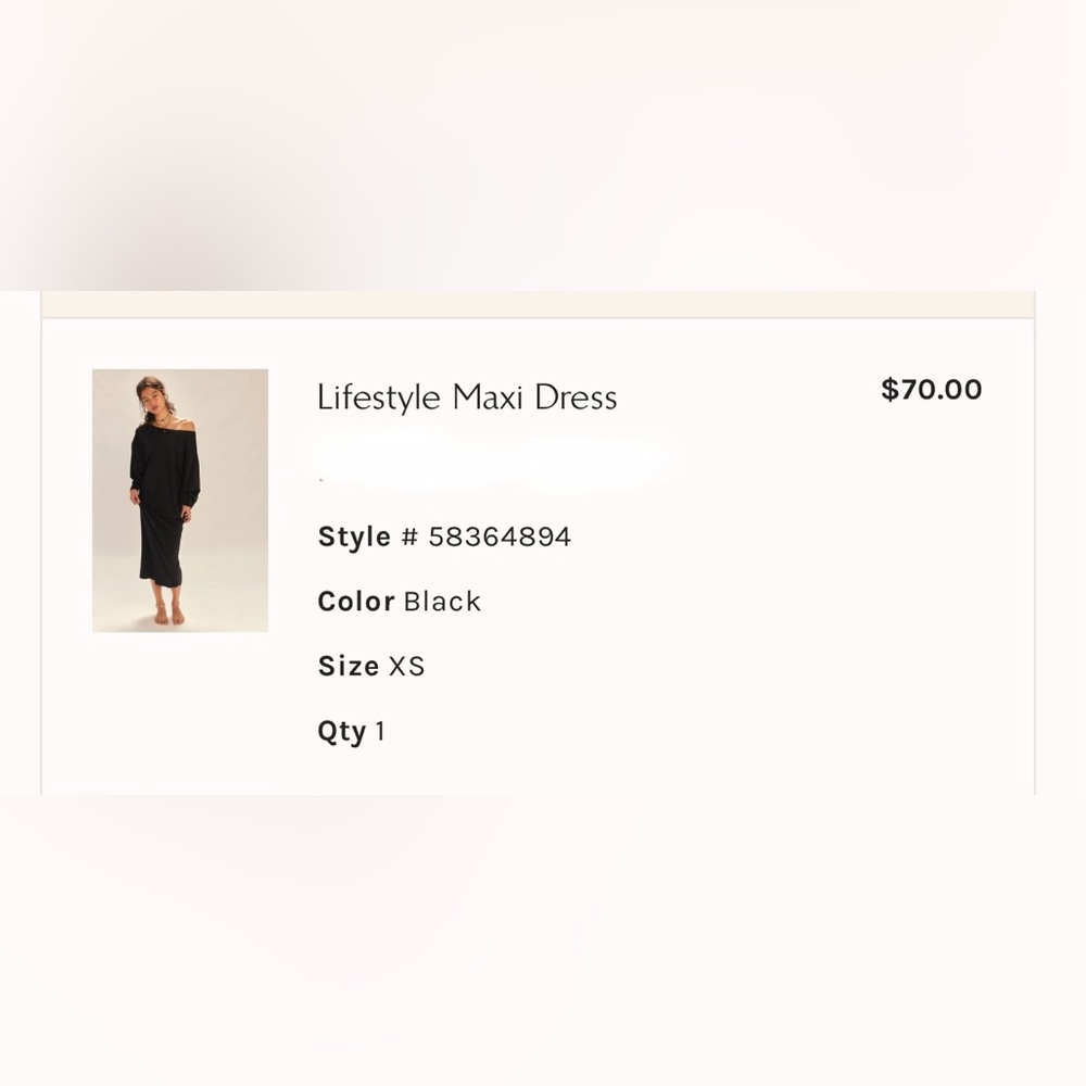 Free People Lifestyle Maxi dress XS black 100% cotton